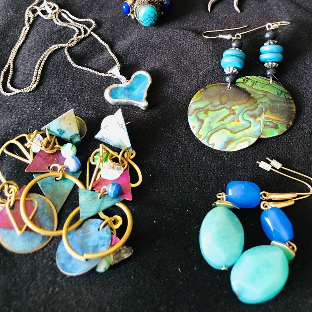 Jewelry 5 items-$25 blues and greens